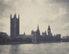 The houses of parliament. From the album: Photograph album - London, 1920s. Creator: Harry Moult