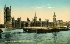 The Houses of Parliament, London, 1925. Creator: Unknown