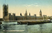 The Houses of Parliament, London, 1925. Creator: Unknown