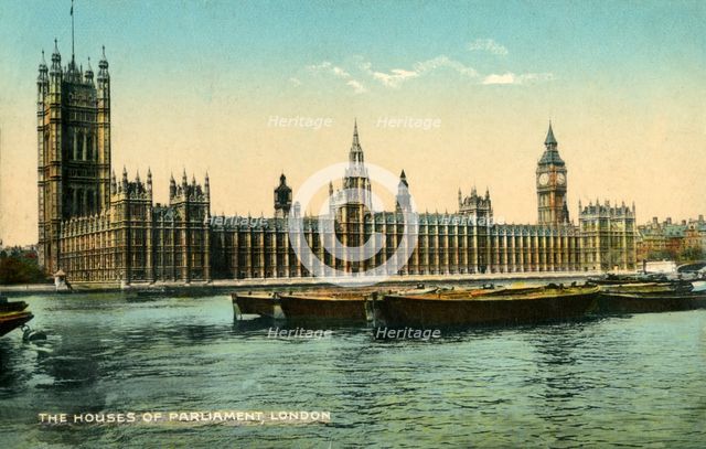 The Houses of Parliament, London, 1925. Creator: Unknown.
