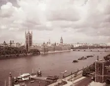 The Houses of Parliament, London, c1955. Creator: Arthur Charles Kirby Ware