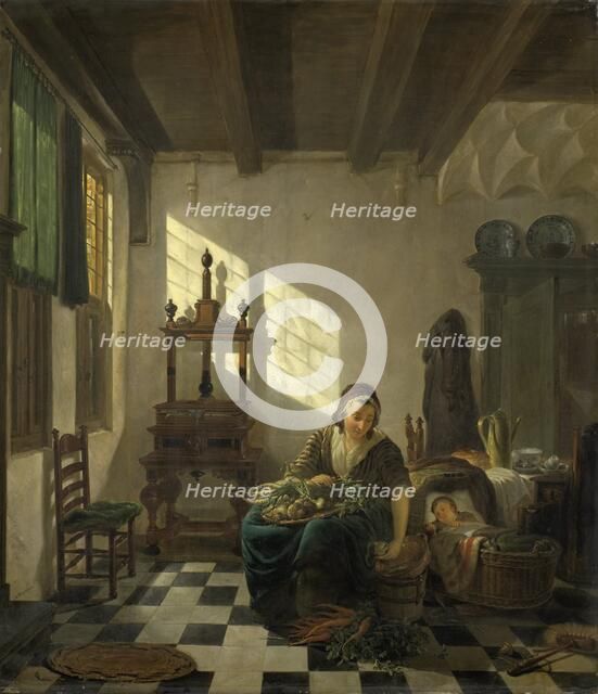 The Housewife, 1800-1811. Creator: Abraham van Strij.