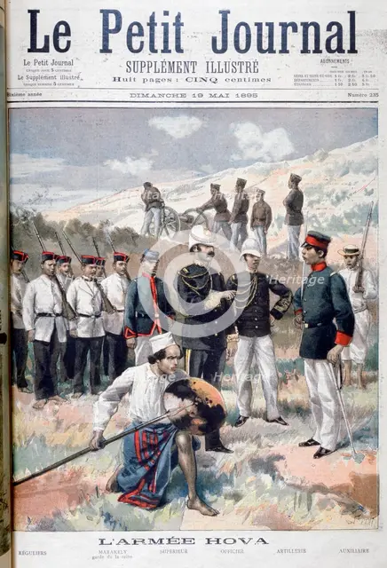 The Hova army, Madagascar, 1895. Creator: F Meaulle.