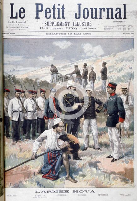 The Hova army, Madagascar, 1895. Creator: F Meaulle.