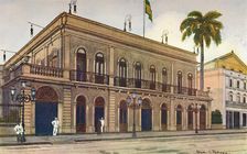 The Itamaraty Palace - the Downing Street of Brazil 1914. Artist: Edgar L Pattison