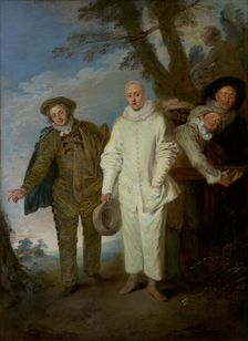 The Italian Comedians, about 1720. Creator: Jean-Antoine Watteau