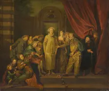 The Italian Comedians (copy), 19th century. Creator: Anon