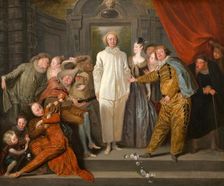 The Italian Comedians, probably 1720. Creator: Jean-Antoine Watteau