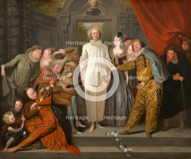 The Italian Comedians, probably 1720. Creator: Jean-Antoine Watteau.
