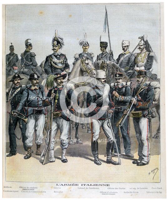The Italian Army, 1892. Artist: Henri Meyer