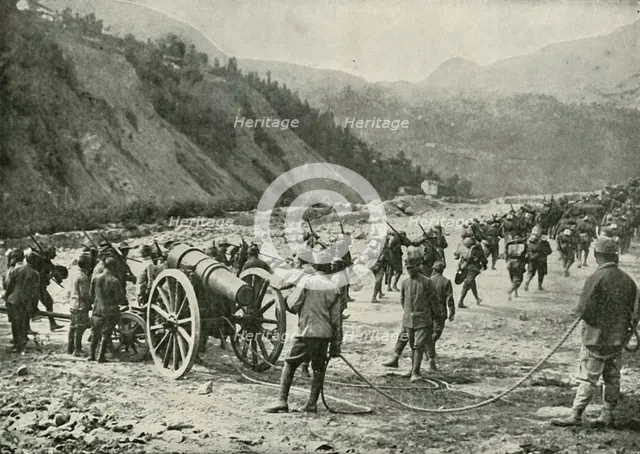 'The Italian Army On The March', (1919). Creator: Unknown.