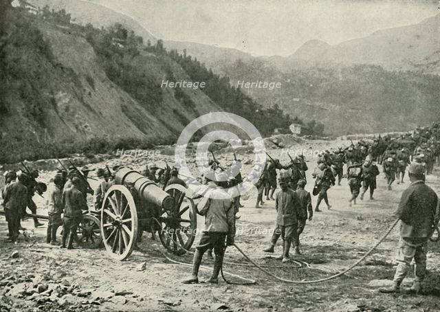 'The Italian Army On The March', (1919). Creator: Unknown.