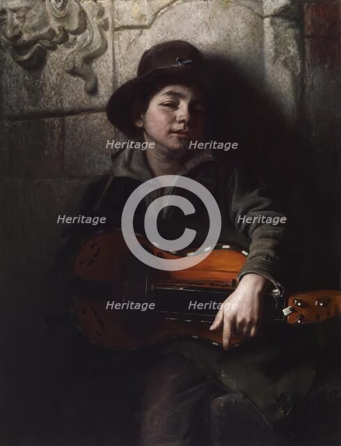 The Italian Boy with Hurdy-Gurdy, c1853. Creator: Richard Caton Woodville.