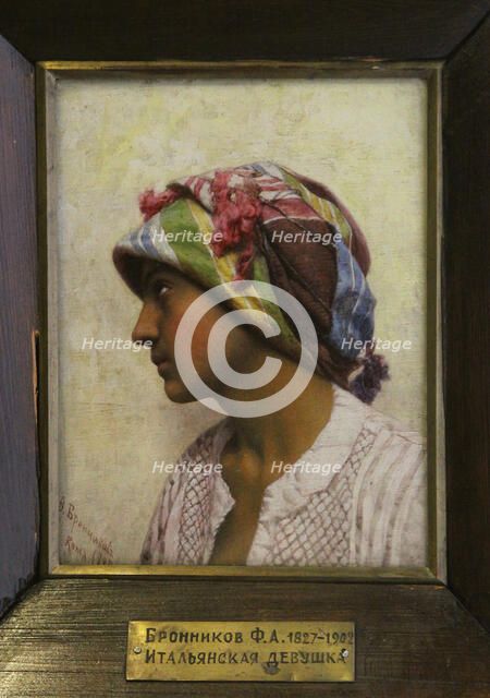 The Italian Girl, 1880. Artist: Bronnikov, Feodor Andreyevich (1827-1902)