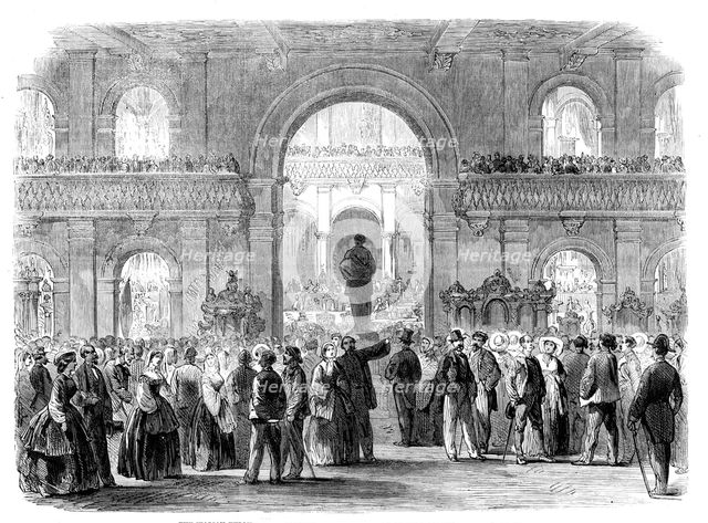 The Italian Expostion at Florence on the first day of free admission, 1861. Creator: Unknown.