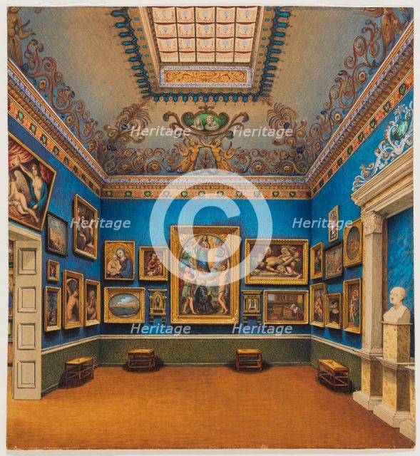 The Italian Hall in the old Städel Art Institute on Neue Mainzer Straße, c1838-c1839. Creator: Mary Ellen Best.