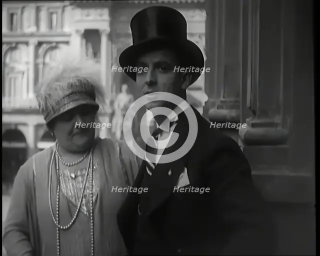The Italian Opera Singer Luisa Tetrazzini Marrying Pietro Vernati, 1926. Creator: British Pathe Ltd.