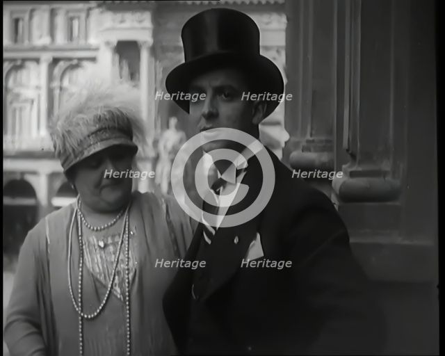 The Italian Opera Singer Luisa Tetrazzini Marrying Pietro Vernati, 1926. Creator: British Pathe Ltd.