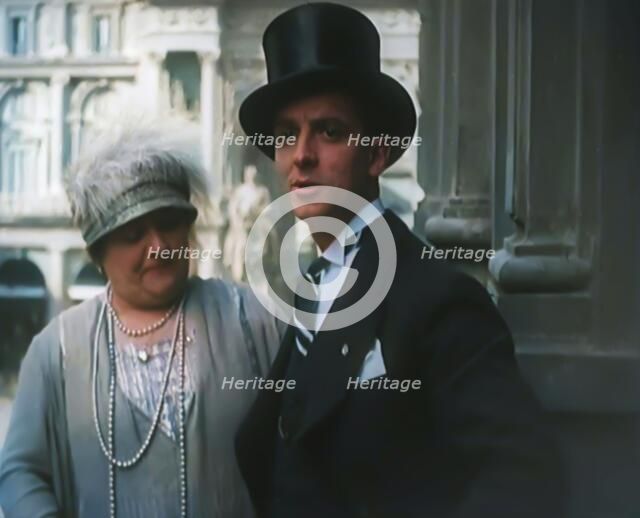 The Italian Opera Singer Luisa Tetrazzini Marrying Pietro Vernati, 1926. Creator: British Pathe Ltd.