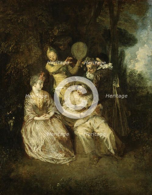 The Italian Serenade, early 18th century. Creator: Jean-Antoine Watteau.
