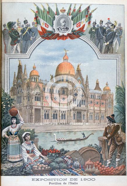 The Italian pavilion at the Universal Exhibition of 1900, Paris, 1900. Artist: Unknown