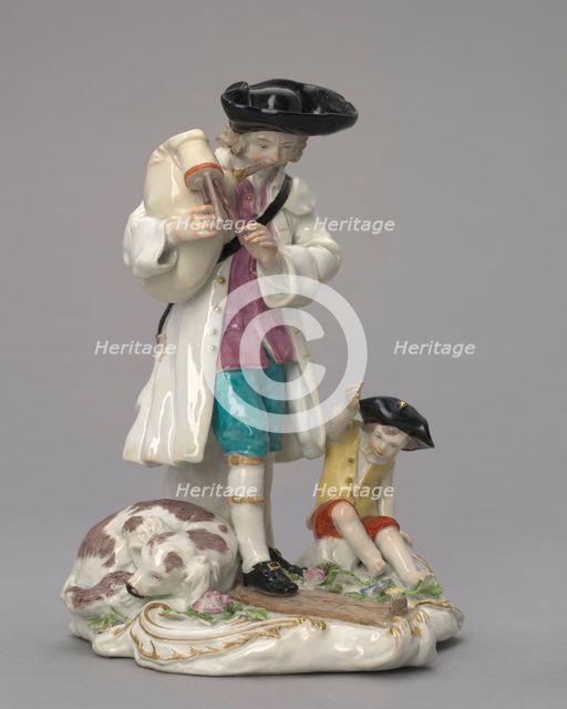 The Itinerant Musician, c. 1756. Creator: Chelsea Porcelain Factory (British).