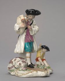 The Itinerant Musician, c. 1756. Creator: Chelsea Porcelain Factory (British)