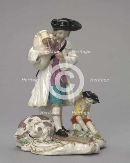 The Itinerant Musician, c. 1756. Creator: Chelsea Porcelain Factory (British).