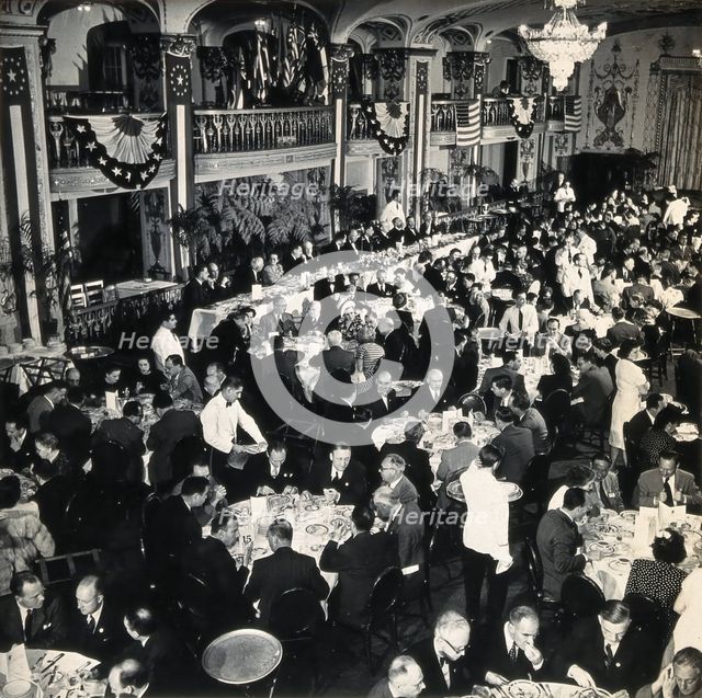 The IV International Congresses on Tropical Medicine and Malaria: banquet at the Mayflower..., 1948. Creator: Unknown.