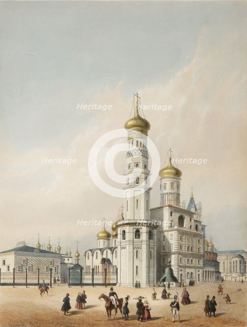 The Ivan the Great Bell Tower, First quarter of 19th century. Artist: Arnout, Louis Jules (1814-1868)