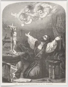 The Ivory Carver, from "Illustrated London News", January 31, 1857., January 31, 1857. Creator: W. J. Linton
