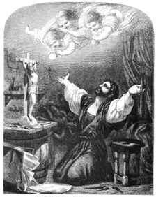 "The Ivory Carver" - painted by E. H. Wehnert, 1857. Creator: Unknown