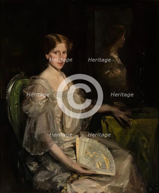 The Ivory Fan, c1906. Creator: Douglas Strachan.