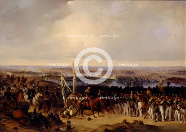 The Izmailovsky Regiment on the Battle of Borodino 1812, 1840s. Artist: Kotzebue, Alexander von (1815-1889)