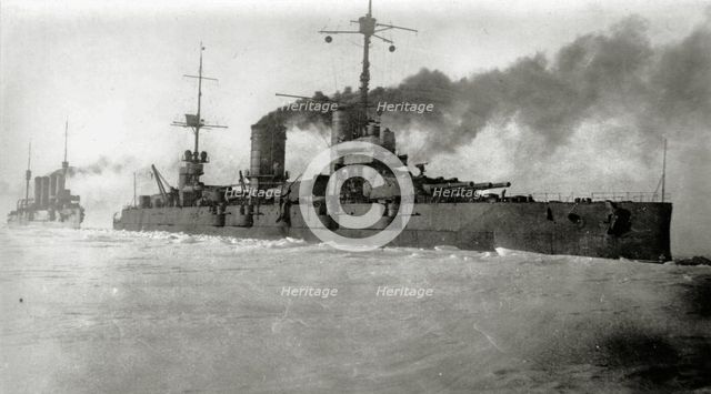 The Ice Cruise of the Baltic Fleet, The battleship Sevastopol, 1918.