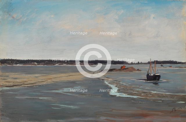 The Ice in March, 1880. Creator: Fanny Churberg.