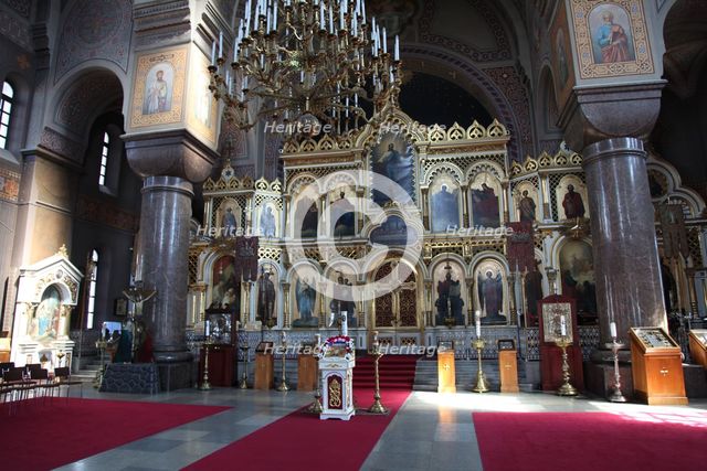 The iconostasis, Uspenski Cathedral, Helsinki, Finland, 2011. Creator: Sheldon Marshall.
