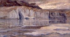 The icy water of Lake Märjelen, c. 1908