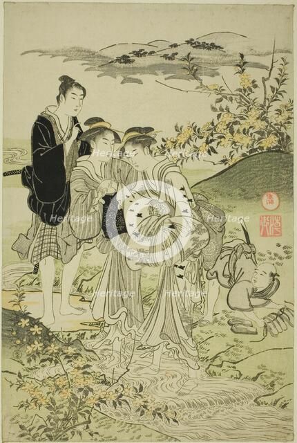 The Ide Jewel River, Japan, c. 1781/89. Creator: Kubo Shunman.