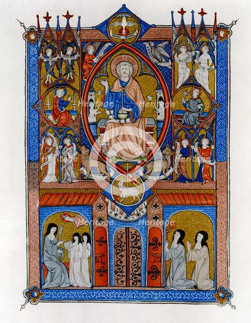 The Ideal State of the Sainte Abbaye, c1300. Artist: Unknown