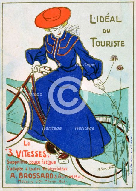 The ideal tourist bike, Brossard, 3 speeds, 1903. Artist: Unknown