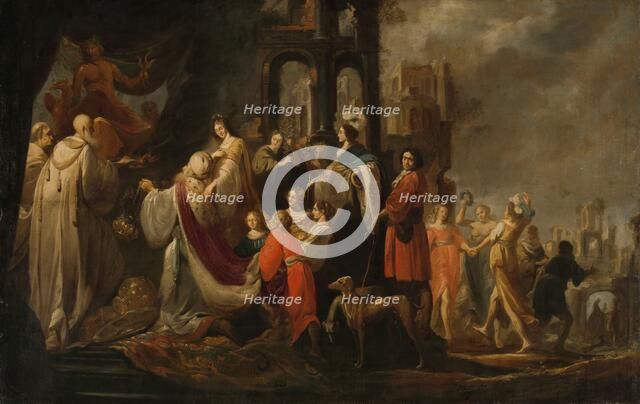 The Idolatry of King Solomon, 1635-1655. Creator: Jacob Hogers.