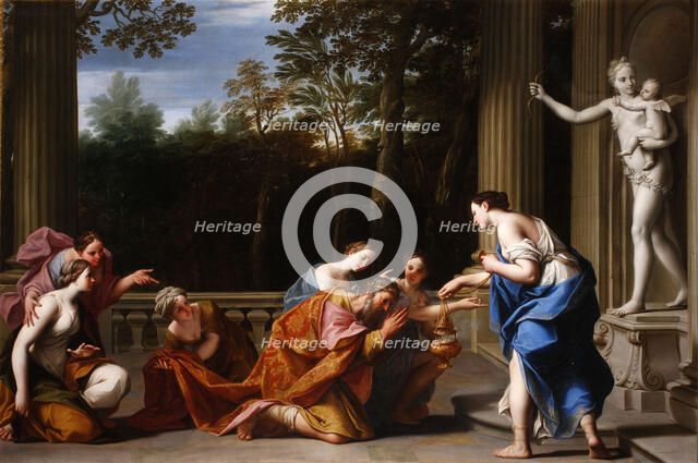 The idolatry of King Solomon, 1697. Creator: Franceschini, Marcantonio (1648-1729).