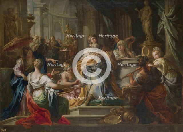 The Idolatry of King Solomon. Artist: Conca, Sebastiano (1680-1764)