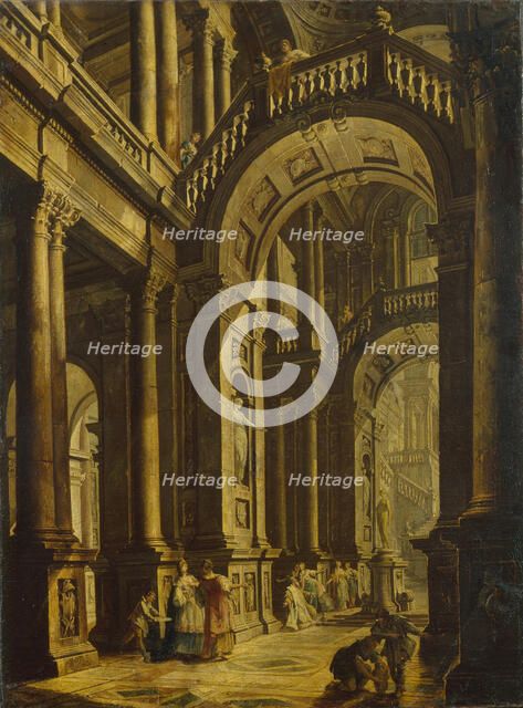 The Idolatry of King Solomon. Artist: Bigari, Vittorio Maria (1692-1776)