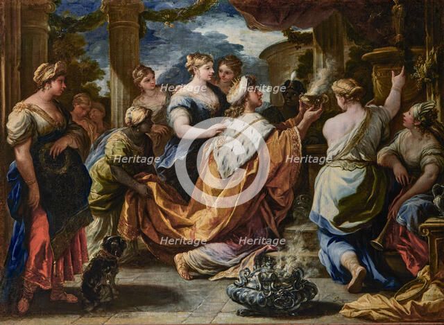 The Idolatry of King Solomon, c1684. Creator: Giordano, Luca (1632-1705).