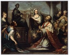 The Idolatry of King Solomon c1739. Artist: Jacopo Amigoni