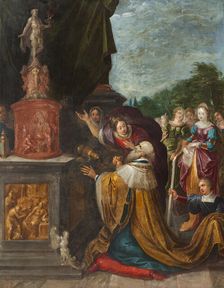 The Idolatry of King Solomon. Creator: Francken, Frans, the Younger (1581-1642)