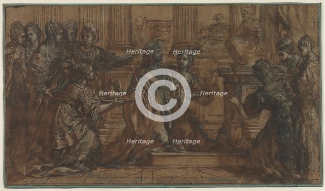 The Idolatry of Solomon, 1622-1623. Creator: Pietro da Cortona (Italian, 1596-1669).