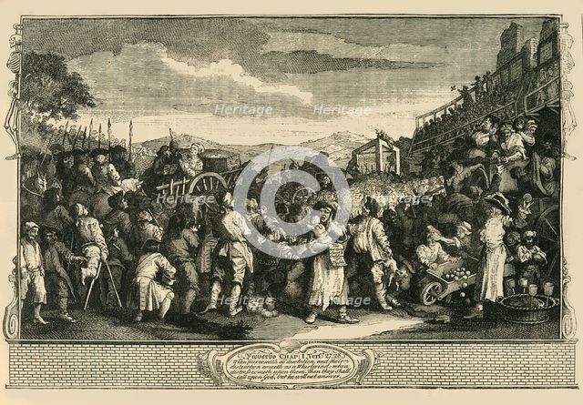 'The Idle Apprentice Executed at Tyburn. (After Hogarth's Print.)', 1747, (c1876). Creator: Unknown.